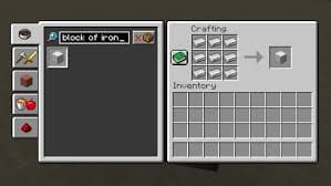 Iron Block Crafting