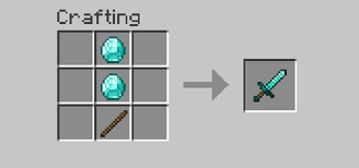 crafting sword minecraft